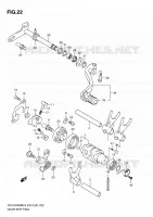 ENSEMBLE SELECTEUR DE VITESSES pour Suzuki DR-Z 400 2010