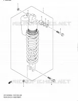 AMORTISSEUR ARRIERE (DR Z400SML1 E03) pour Suzuki DR-Z 400 2011