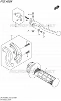 ENSEMBLE LEVIERS   POIGNEES DROIT pour Suzuki DR-Z 400 2016