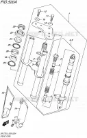 FOURCHE AVANT pour Suzuki DR-Z 70 1992