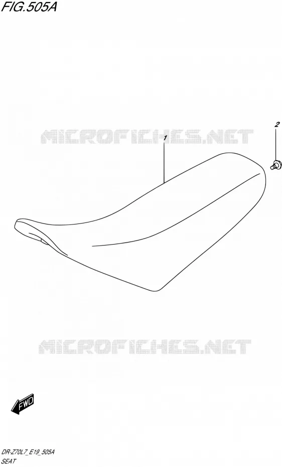 SELLE Suzuki MOTO 70 DR-Z 2017  DR-Z70 L7 (E19)