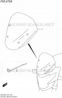 OPTIONS (METER VISOR SET) pour Suzuki GSR 750 2015