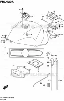 RESERVOIR D'ESSENCE pour Suzuki HAYABUSA 1300 2017