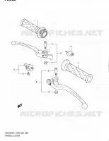 ENSEMBLE LEVIERS   POIGNEES (GSX650FAL1 E33) pour Suzuki GSX-F 650 2011