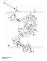 ROUE ARRIERE (GSX650FL1 E33) pour Suzuki GSX-F 650 2011