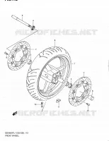 ROUE AVANT (GSX650FL1 E33) pour Suzuki GSX-F 650 2011