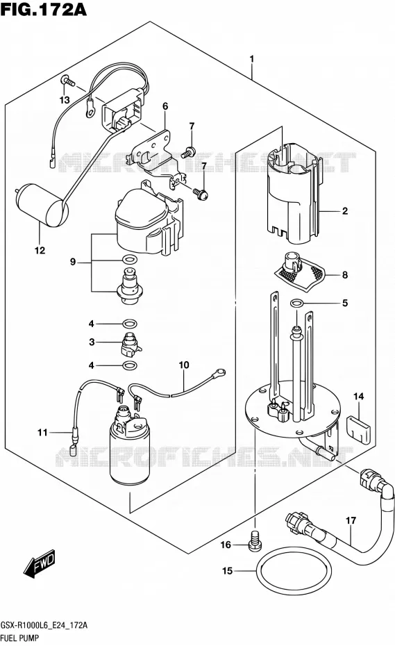 POMPE A ESSENCE Suzuki MOTO 1000 GSX-R 2016  GSX-R1000A L6 (E24)