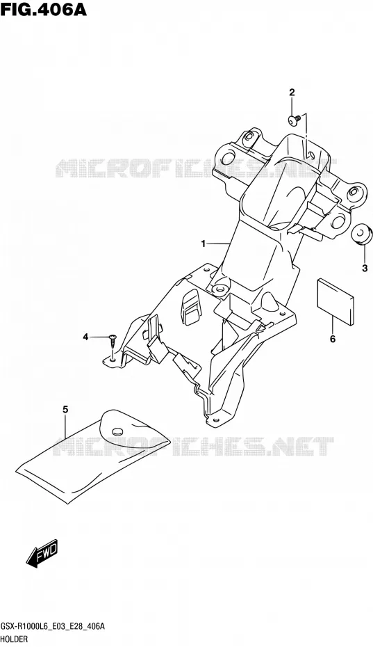 SUPPORT Suzuki MOTO 1000 GSX-R 2016  GSX-R1000 L6 (E03,E28,E33)