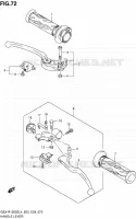 ENSEMBLE LEVIERS   POIGNEES pour Suzuki GSX-R 1000 2014