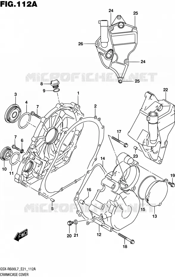 CARTER Suzuki MOTO 600 GSX-R 2017  GSX-R600 L7 (E21)