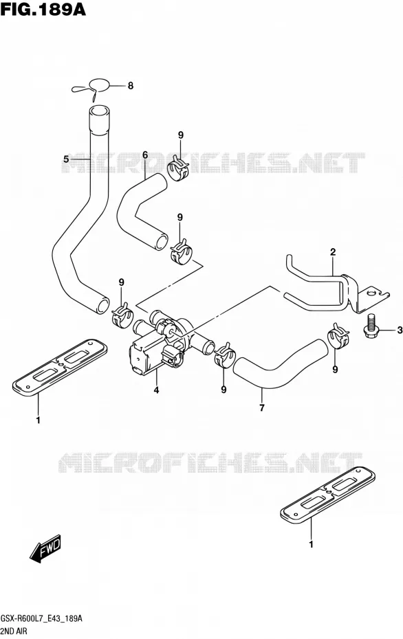 SYSTEME RECYCLAGE GAZ ECHAPPEMENT Suzuki MOTO 600 GSX-R 2017  GSX-R600 L7 (E43)