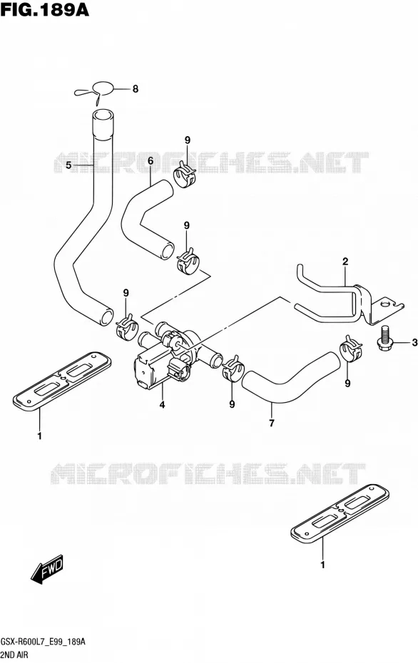 SYSTEME RECYCLAGE GAZ ECHAPPEMENT Suzuki MOTO 600 GSX-R 2017  GSX-R600 L7 (E99)