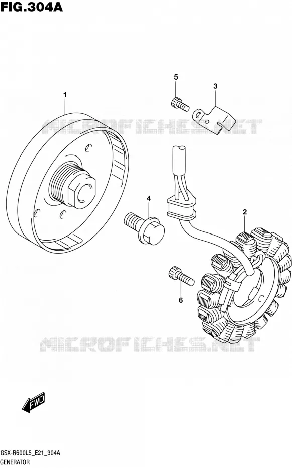 ALTERNATEUR Suzuki MOTO 600 GSX-R 2015  GSX-R600UF L5 (E21)