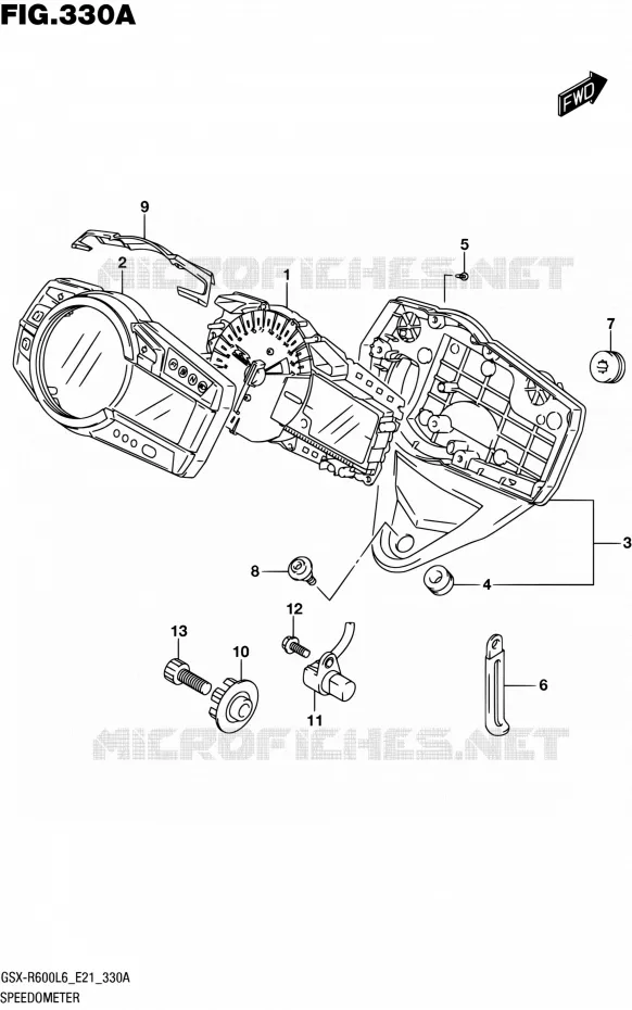 COMPTEUR Suzuki MOTO 600 GSX-R 2016  GSX-R600UF L6 (E21)