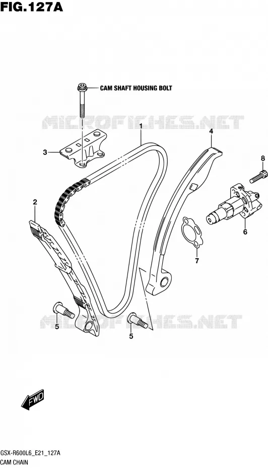 DISTRIBUTION Suzuki MOTO 600 GSX-R 2016  GSX-R600UF L6 (E21)