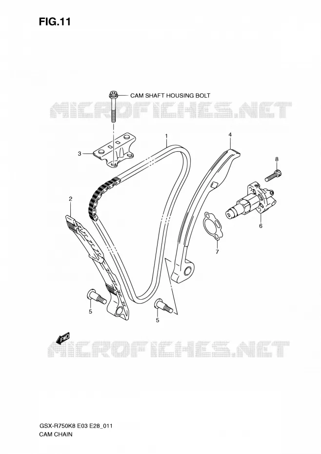 DISTRIBUTION Suzuki MOTO 750 GSX-R 2010  GSX-R750 L0 (E03,E28,E33)