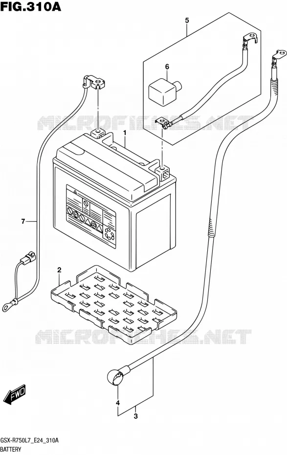 BATTERIE Suzuki MOTO 750 GSX-R 2017  GSX-R750 L7 (E24)