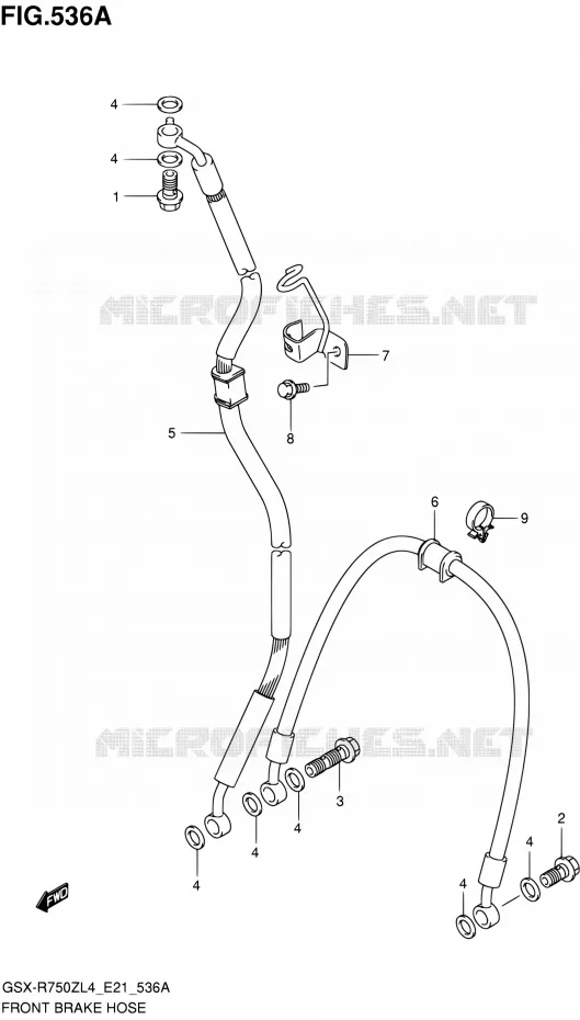 DURITE DE FREIN AVANT Suzuki MOTO 750 GSX-R 2014  GSX-R750ZUF L4 (E21)