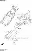 GARDE BOUE ARRIERE pour Suzuki GSX-S 1000 2017