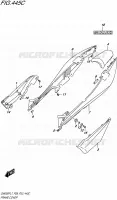 CARENAGES ARRIERE (GW250FL7 P33) pour Suzuki INAZUMA 250 2017
