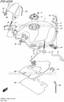 RESERVOIR D'ESSENCE (GW250FL7 P28) pour Suzuki INAZUMA 250 2017