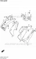 RESERVOIR D'ESSENCE   COUVERCLES (GW250L7 P28) pour Suzuki INAZUMA 250 2017