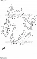 BOL DE PHARE (GW250L7 P24) pour Suzuki INAZUMA 250 2017