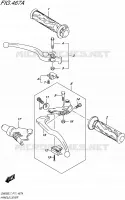 ENSEMBLE LEVIERS   POIGNEES pour Suzuki INAZUMA 250 2017