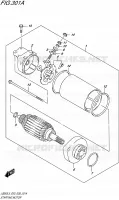 DEMARREUR pour Suzuki BOULEVARD 650 1992