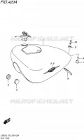 RESERVOIR D'ESSENCE (LS650L5 E03) pour Suzuki BOULEVARD 650 1992