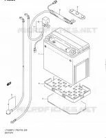 BATTERIE pour Suzuki KINGQUAD 400 2011