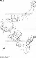 CONDUIT D'ADMISSION CARTER COURROIE pour Suzuki KINGQUAD 400 2011