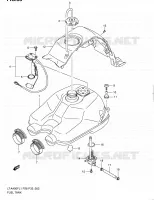 RESERVOIR D'ESSENCE pour Suzuki KINGQUAD 400 2011