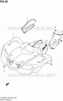 GARDE BOUE AVANT (LT A400FZL2 P28) pour Suzuki KINGQUAD 400 2012