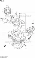 CULASSE (LT A400ZL4 P33) pour Suzuki KINGQUAD 400 2014