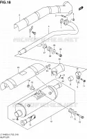 SILENCIEUX (LT A400ZL4 P33) pour Suzuki KINGQUAD 400 2014