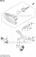 ENSEMBLE FEU ARRIERE pour Suzuki KINGQUAD 450 2010
