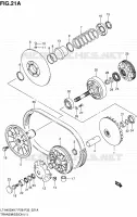 TRANSMISSION (1)(MODEL L0) pour Suzuki KINGQUAD 450 2010