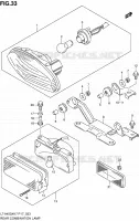 ENSEMBLE FEU ARRIERE pour Suzuki KINGQUAD 450 2010