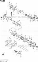 ENSEMBLE SELECTEUR DE VITESSES pour Suzuki KINGQUAD 450 2010