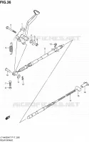 FREIN ARRIERE pour Suzuki KINGQUAD 450 2010