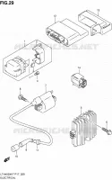 PARTIE ELECTRIQUE (P17) pour Suzuki KINGQUAD 450 2010