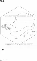 SELLE (P17) pour Suzuki KINGQUAD 450 2010