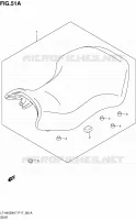 SELLE (P24) pour Suzuki KINGQUAD 450 2010