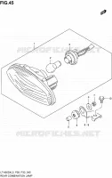 ENSEMBLE FEU ARRIERE (LT A500XZL3 P33) pour Suzuki KINGQUAD 500 2013