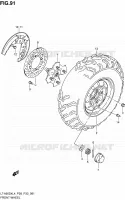 ROUE AVANT (LT A500XZL4 P33) pour Suzuki KINGQUAD 500 1992