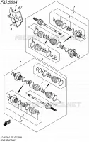 ARBRE DE ROUE ARRIERE pour Suzuki KINGQUAD 500 2016