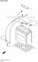BATTERIE pour Suzuki KINGQUAD 500 2016