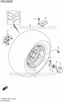 ROUE ARRIERE GAUCHE pour Suzuki KINGQUAD 500 2016