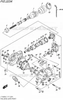 CARDAN   COUPLE CONIQUE (AVANT) pour Suzuki KINGQUAD 500 2017